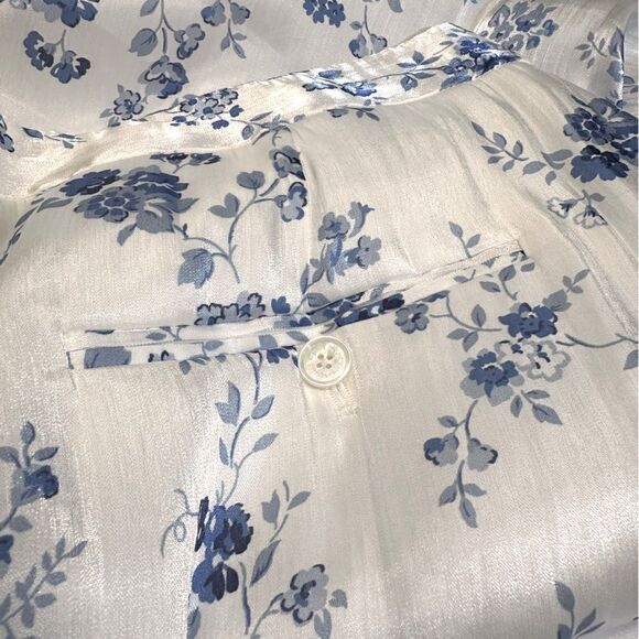 Ralph Lauren Collection Brenda Floral Wide-Leg Pant - Picture 8 of 16